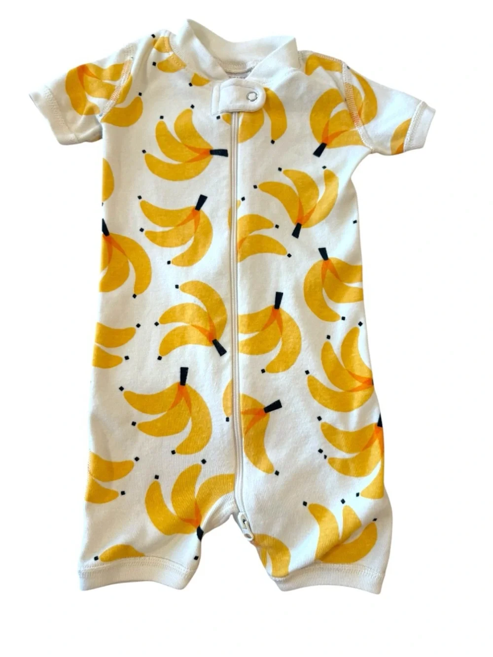 Hanna Andersson Unisex Shortie Zip Summer Pajama Bundle of 4 6-12 Months